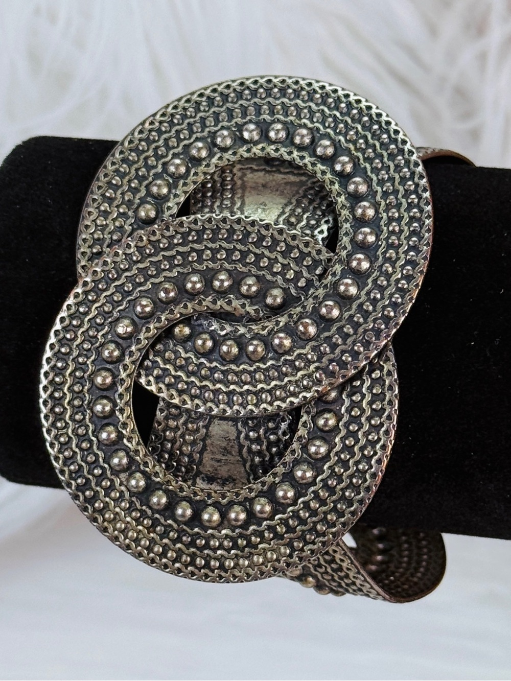 Beautiful Bohemian chic wide band costume, ethnic bracelet